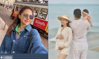 Phanh Lee cùng chồng đại gia vi vu trời Tây trước ngày lên chức mẹ lần 2