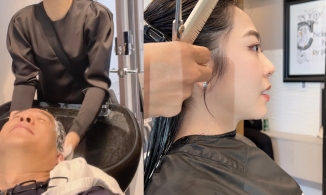 'Vua cá Koi' Thắng Ngô khoe được vợ trẻ chăm sóc nhau kĩ đến từng chân tóc trên đất Mỹ