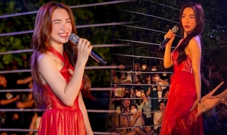 Hòa Minzy đi diễn nhưng một lần nữa đôi giày cao gót trở thành tâm điểm