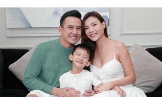Thúy Diễm đăng ảnh gia đình ba người hạnh phúc, phủ nhận thông tin chồng 'cặp kè'