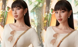 Thùy Tiên đăng ảnh để tóc mái, netizen xôn xao: 'Lisa bản Việt à?'