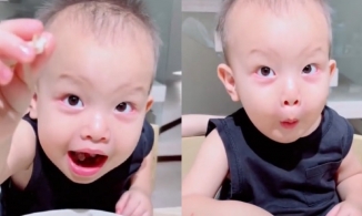 Leon nhà Hồ Ngọc Hà 2 tuổi nói chưa sõi đã thành vlogger ẩm thực