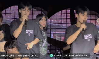 Mono em trai Sơn Tùng đi biểu diễn nhưng tâm điểm thuộc về '7749' lần kéo giữ cạp quần