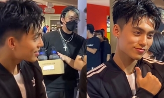 Hình ảnh của Mono ngập tràn MXH nhưng spotlight lại thuộc về chàng trai lạ mặt phía sau