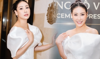 Hoa hậu Hà Kiều Anh ngã đau điếng trên sân khấu Hoa hậu Hòa bình Việt Nam 2022