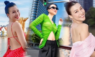 'Mẹ đơn thân' Hoàng Oanh ngày càng chuộng phong cách hở bạo, tự tin khoe dáng nóng bỏng