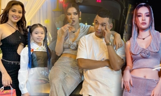 Phương Trinh Jolie chăm diện áo ngắn cũn, khoe vòng eo 'đốt mắt' ở tháng thứ ba thai kì