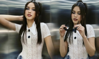 Bị chê nhạt nhòa, Hoa hậu Đỗ Thị Hà bất ngờ 'lột xác' với váy ngắn cũn và make-up lạ lẫm