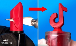 Nghệ sĩ điêu khắc son môi thành những tác phẩm nghệ thuật