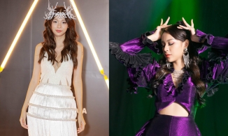 Debut bài hát 'cắm sừng', Phí Phương Anh đội sừng lên thảm đỏ WeChoice 2020