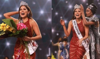 Mẫu váy Miss Universe 2020 diện trong đêm đăng quang được đính tay 40.000 pha lê