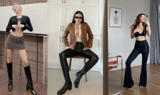 Sao Việt ở nhà vẫn lên đồ thời trang với tông màu trung tính 