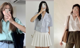 Sơ mi cộc tay: 'Chân ái' mùa thu này, vừa đẹp vừa hợp thời tiết