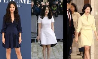 Song Hye Kyo bị trang phục yêu thích 'phản chủ', lộ nhược điểm đôi chân