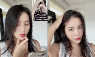 Kỳ Duyên nhờ Minh Triệu cắt tóc theo tiktok và cái kết