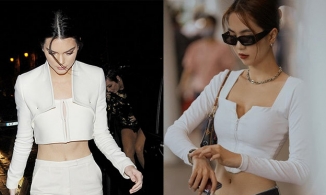 Không phải chị em sinh đôi nhưng Ngọc Trinh và Kendall Jenner diện đồ y đúc từ nhà ra phố