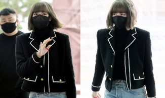 Lisa 'kết màn' thời trang sân bay đi Paris Fashion Week, BLACKPINK năm nay đều 'hẹn' nhau mặc đồ đen