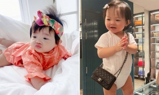 Đọ tủ đồ hiệu chuẩn Rich Kid hai ái nữ nhà Đông Nhi và Cường Đô La