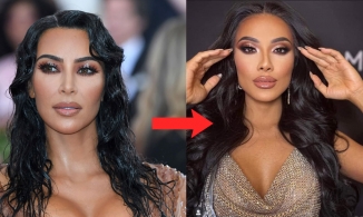 Tỉ mỉ các bước trang điểm, chuyên gia Miss Universe biến Kim Duyên thành Kim Kardashian 