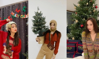 Ngắm mỹ nhân K-pop lên đồ Giáng Sinh cực yêu bên cây thông Noel