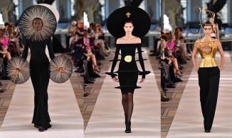 Schiaparelli thắp sáng Tuần lễ thời trang Haute Couture Paris bằng vàng và những thiết kế vô thực