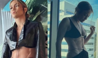 Fan trầm trồ ngắm Jennifer Lopez diện váy 'ngàn cân treo sợi tóc', khoe vòng eo tuổi 52