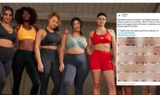 Adidas vướng ý kiến trái chiều khi sử dụng hình ảnh ngực trần của phụ nữ trong chiến dịch mới