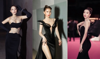 Những bộ váy đen 'đỉnh' nhất thảm đỏ Vbiz: Lần hiếm hoi Ngọc Trinh mặc mà không ai có thể chê