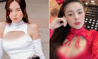 'Lăng xê' áo khoét ngực: Lan Ngọc gây lú khi 'nội dung' thất thường, Ngân 98 gây bí thở