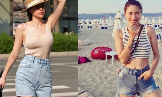 Hè này sao Việt chia thành 2 trường phái: Quần short jeans lửng và quần short jeans ngắn