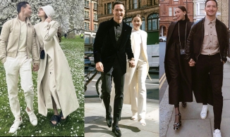 Nhìn qua tưởng “ông bà Smith”, nhìn kĩ ra là Hồ Ngọc Hà - Kim Lý ở London