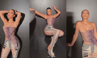 Mấy ai đủ can đảm diện quần jeans rách 'cực chiến' như Kim Kardashian?