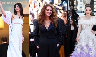 Thảm đỏ LHP Cannes 2022 ngày 2 và 3: Anne Hathaway, Julia Robert, Lý Nhã Kỳ mang trang sức tiền tỷ