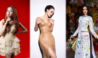 Váy làm từ chất liệu độc lạ: Hương Ly mặc váy giấm ăn, Hương Giang diện cả ngàn chiếc bao cao su