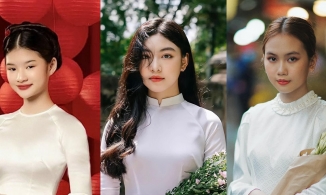 'Ái nữ', sao nhí Vbiz diện áo dài: Con gái Quyền Linh như hoa hậu, bé Bảo An như bản sao Ngọc Trinh