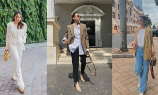 Gợi ý 10 outfit công sở từ sở thích phối đồ với blazer của Thanh Hằng