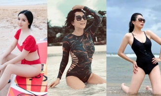 Khi các bà ngoại U60 vbiz khoe dáng với áo tắm: Giáng My nõn nà, Chiều Xuân khoe vòng 3 cực phẩm