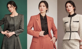 Song Hye Kyo ngời ngời khí chất tổng tài trong BST Fall 2022 của thương hiệu Michaa