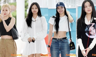 BLACKPINK đi Mỹ trình diễn MTV VMAs: Lisa khoe thắt eo đẹp mê, Jisoo lỡ tiết lộ outfit biểu diễn?