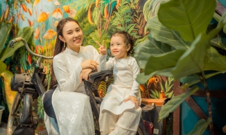 Nữ ca sĩ Bảo Trâm Idol gợi ý đồ đôi mẹ con đi chơi Trung Thu 