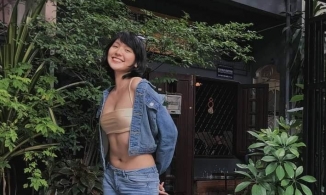 Diện denim-on-denim đẹp như Hải Tú 