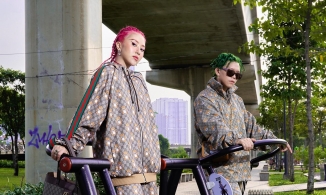 Quỳnh Anh Shyn và bạn trai tin đồn cùng chơi cầu trượt trong BST KaixGucci