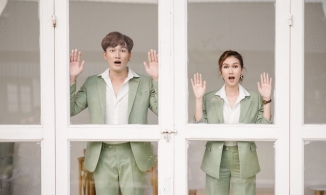 Diện đồ đôi đẹp như cặp đôi 'phi công trẻ lái máy bay bà già' Đình Tú - Hương Giang