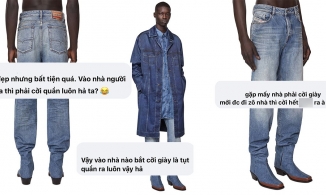 Diesel ra mắt quần jeans liền boots, netizen bối rối: 'Muốn tháo giày thì phải cởi quần?'