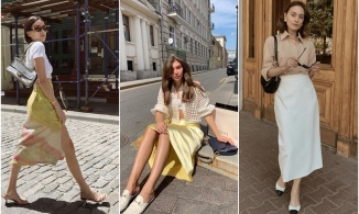 4 kiểu áo sánh đôi cùng chân váy lửng, tạo thành 'bản giao hưởng' tươi mới cho mùa hè