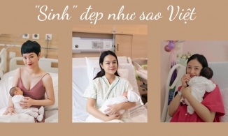 Phạm Quỳnh Anh và những mỹ nhân V-biz đọ sắc trên bàn đẻ