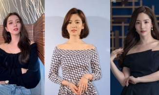 Gợi ý diện áo trễ vai quyến rũ, 'chanh sả' cho nàng 30+ từ phong cách gái Hàn