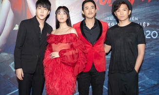 Hoàng Thùy Linh diện váy xuyên thấu tham gia họp báo