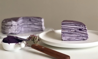 Cách làm bánh crepe ngàn lớp khoai lang tím thơm ngon và đơn giản