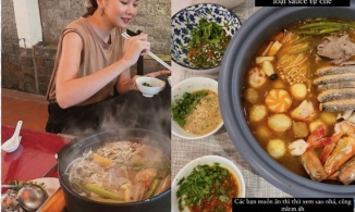 Thanh Hằng dạy làm xốt như lẩu Haidilao, Hà Tăng khoe món bánh mì xúc xích 